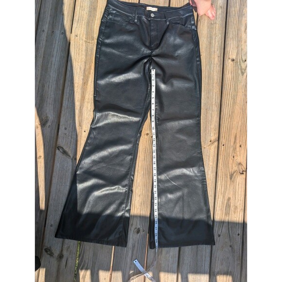 Altar'd State Black Faux Leather Bootcut Pants 29 Medium - Picture 5 of 6